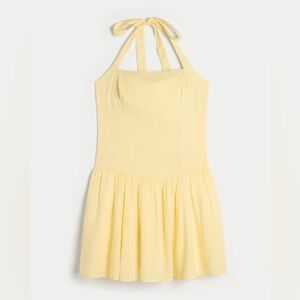 Hollister Yellow Halter Dress